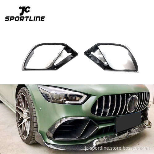 Carbon Fiber X290 Fog Lamp Vents for Mercedes Benz AMG GT 53 GT 43 4-Door Coupe 2019-2022